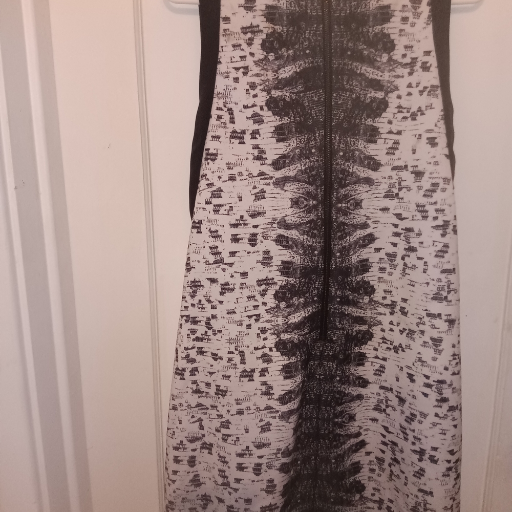 Elegant Black and White Dress